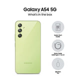 * delivery 4-6 Wks Samsung Galaxy A54 5G (Awesome Lime, 8GB, 256GB Storage) | 50 MP No Shake Cam (OIS) | IP67 | Gorilla Glass 5 | Voice Focus | Without Charger