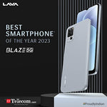 * delivery 4-6 Wks Lava Blaze 5G (Glass Blue, 8GB RAM, UFS 2.2 128GB Storage) | 5G Ready | 50MP AI Triple Camera | Upto 16GB Expandable RAM | Charger Included | Clean Android (No Bloatware)